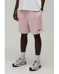 BoohooMAN - Baggy Fit Printed Mesh Jersey Short - Lyst