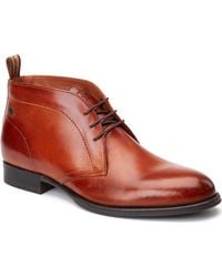 Base London - Wallis Leather Burnt Ankle Boots - Lyst