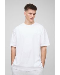 BoohooMAN - Tall Oversized Bm Signature Embroidered Crew Neck T-shirt - Lyst