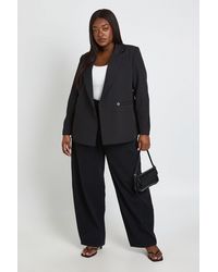 Boohoo - Plus Trim Volume Sleeve Blazer - Lyst