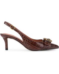 Kurt Geiger - Leather Kgl Mayfair Sling Sm Egl Heels - Lyst