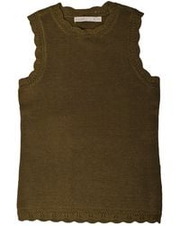 Oasis - Scallop Edge Knit Vest Top - Lyst