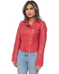 Infinity Leather - Biker Jacket-Zanzibar - Lyst