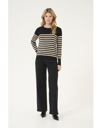 Kaffe - Pullover Regular Fit Offwhite - Lyst