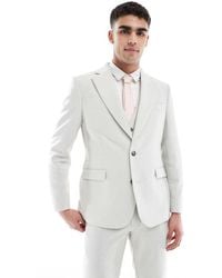 ASOS - Slim Suit Jacket Wool Blend - Lyst