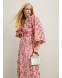 LK Bennett - Floral Jacquard Midi Dress - Lyst