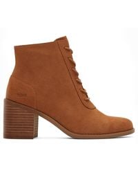 TOMS - Evelyn Leather Boots - Lyst