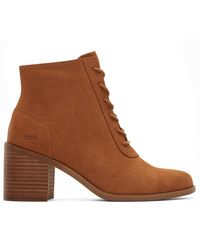 TOMS - Evelyn Leather Boots - Lyst