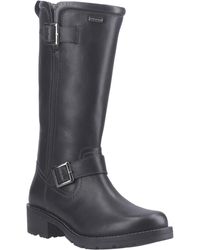 HUNTER - Skye Tall Boot Leather Boots - Lyst