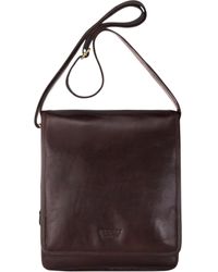 Infinity Leather - Vintage Messenger Shoulder Crossbody Travel Business Bag - Lyst