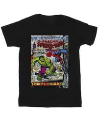 Marvel - Spider- Vs Hulk Cover T-Shirt Cotton - Lyst