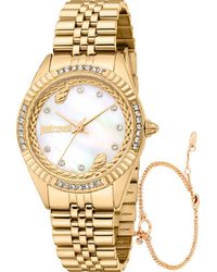Just Cavalli - Jc1L361M0055 Ladies Vittoria Glam Watch And Bracelet Gift Set - Lyst