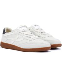 Pompeii3 - Elan Sala Leather Ecru Trainers - Lyst
