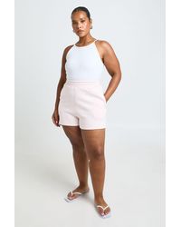Boohoo - Plus Thick Waist Band Shorts - Lyst