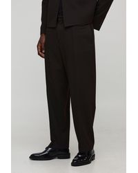 BoohooMAN - Relaxed Fit Seam Detailed Suit Trousers - Lyst