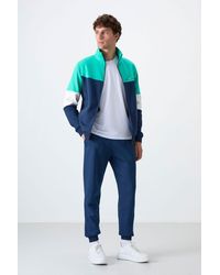 TOMMY LIFE - Color-Blocked Zip Sweatshirt And Pants Set - Lyst