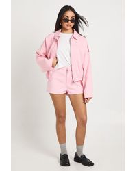 Boohoo - Denim Mini Short - Lyst