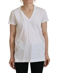 Dolce & Gabbana - Tops ,Wit ,Katoen T-Shirts - Lyst