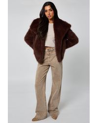 Urban Bliss - Longline Zebra Formal Coat - Lyst