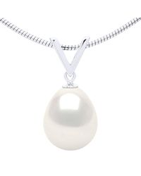 Ateliers Saint Germain - Necklace Semi Rigid Real Cultured Freshwater Pearl Pear 10-11 Mm - Lyst