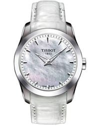 Tissot - Couturier Damen Weißer Uhr T0352461611100 - Lyst