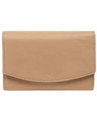 NiNa Amora - 'Paloma' Latte Leather Purse - Lyst