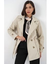 Bigdart - Short Belted Trench Coat - Lyst