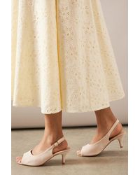 Good for the Sole - Wide Fit Evelyn Peep Toe Sling Back Heeled Sandals - Lyst