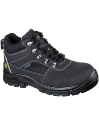Skechers - Trophus Letic Memory Foam Leather Safety Boots - Lyst