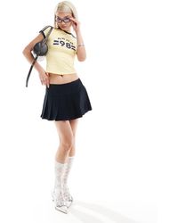 Motel - Casini Pleated Mini Skirt - Lyst