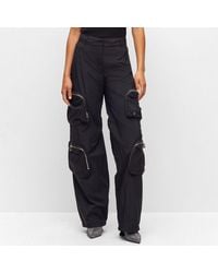 HUGO - 's Harameri-1 Cargo Trousers In Black - Lyst
