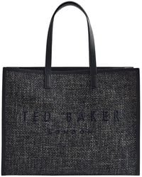 Ted Baker - Tweekon Tweed Extra Large Icon Bag - Lyst