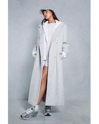 MissPap - Oversized Utility Wool Look Trench Coat - Lyst