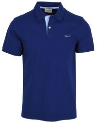 GANT - Contrast Collar Ss Polo Shirt Rich - Lyst