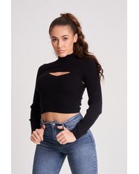 Urban Bliss - 2In1 Long Sleeve Crop Jumper & Vest Set - Lyst