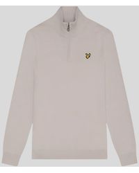 Lyle & Scott - Cotton Merino 1/4 Zip Jumper - Lyst