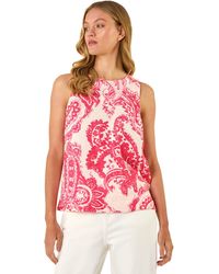 Roman - Paisley Print Shell Top - Lyst