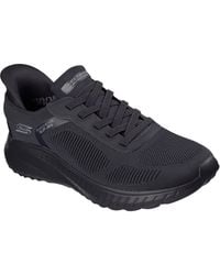 Skechers - Bobs Sport Squad Chaos Solid Step Textile Dark Trainers - Lyst