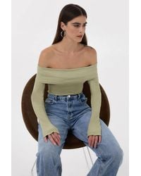 Hiccup - Off Shoulder Madonna Collar Top - Lyst