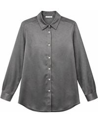 MixRay - Regular Fit Satin Woven Button-Up Shirt - Lyst
