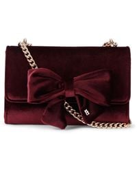 Miss Kg - Velvet Aura Bow Clutch Bag - Lyst