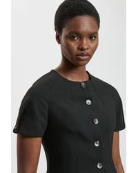 Karen Millen - Compact Stretch Short Sleeve Jacket - Lyst