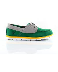 Timberland - Harborside 2 Eye Leather Lace Up Boat Shoes 6320A Nubuck - Lyst