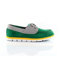 Timberland - Harborside 2 Eye Leather Lace Up Boat Shoes 6320A Nubuck - Lyst