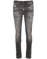 DIESEL - Sleenker Fadeded Faded Denim Jeans - Lyst