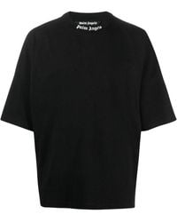 Palm Angels - Classic Logo Oversize T-Shirt Cotton - Lyst