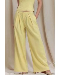 Hiccup - Pleated Wide Leg Long Pants - Lyst