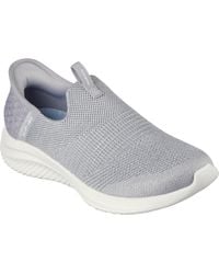 Skechers - Ultra Flex 3.0 Smooth Step 149709-Ltgy Light Slip On Shoes - Lyst