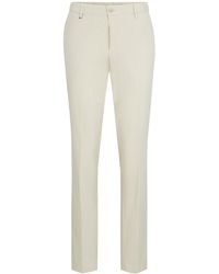 BOSS - C-Genius-W-2337 Cotton Trousers Open - Lyst
