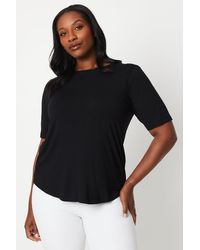 Wallis - Curve Modal Scoop Neck T-Shirt - Lyst